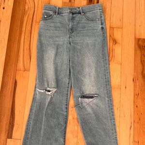 Express wide leg jeans size 8  high rise conscious edit